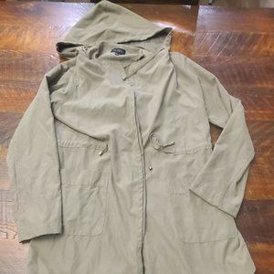Hooded drawsting jacket